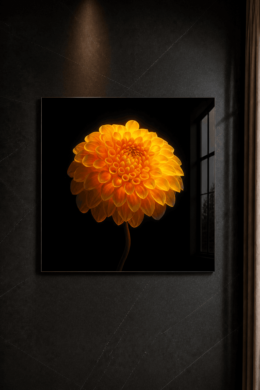 Diasec artwork as a wall object in an interior